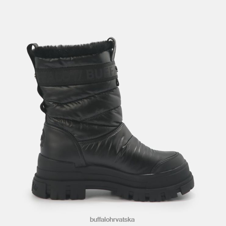 crno Buffalo aspha poplun bootie ravne veganske |čizme TDD6T483